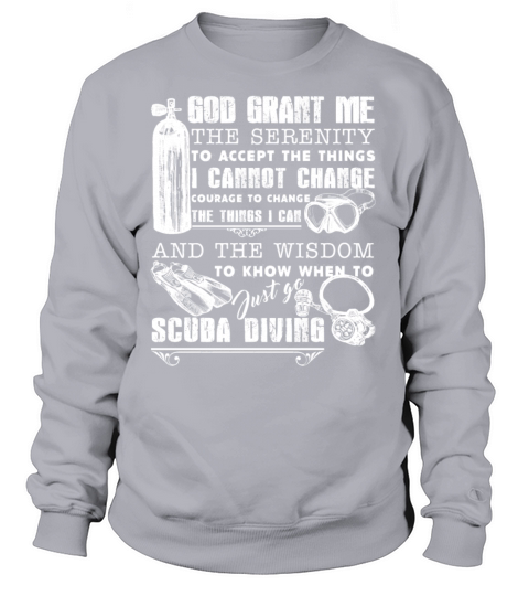 Scuba Serenity Prayer Women's Sweatshirt