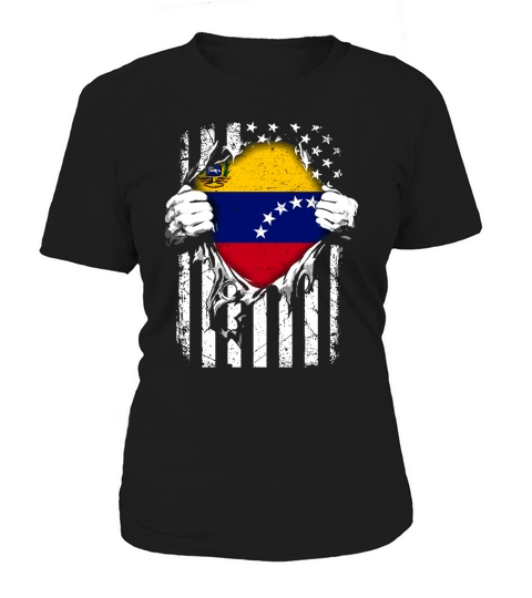 Super Venezuela Hearts American Flag Venezuelan TShirt Women's T-Shirt