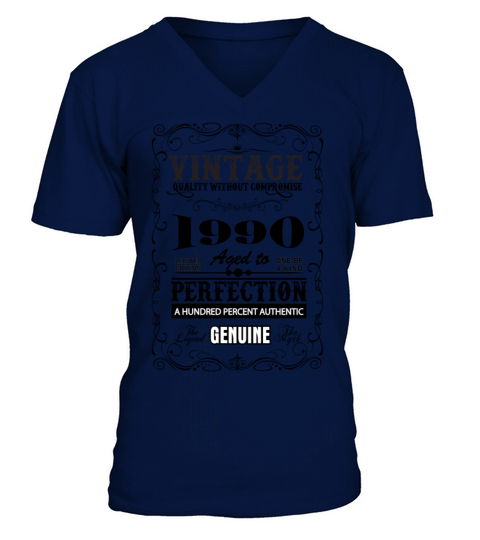 Premium Vintage 1990 Aged To Perfection Men's V-Neck T-shirt