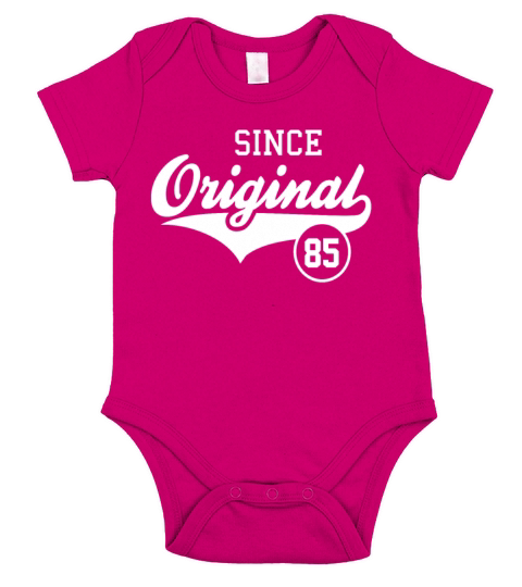 Original Since 1985 Short Sleeve Baby One-Piece
