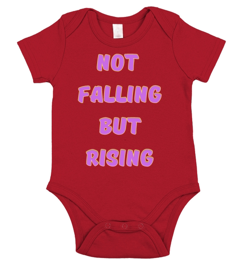 not falling but rising Short Sleeve Baby One-Piece