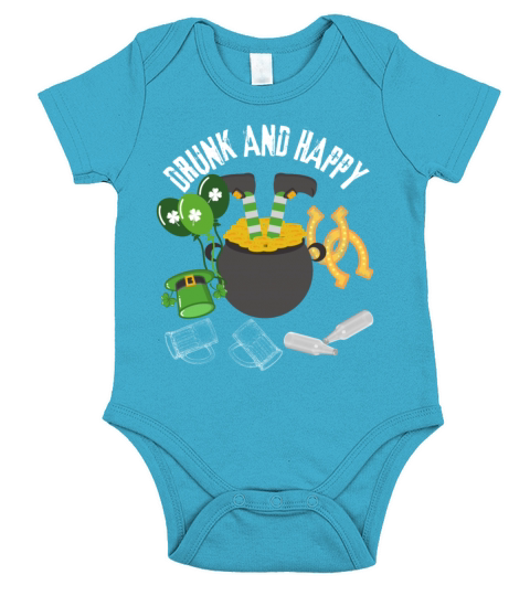 st patricks day happy holiday Short Sleeve Baby One-Piece