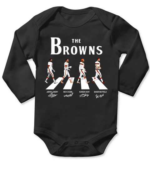 The Browns Abbey Road signatures Long Sleeve Baby One-Piece