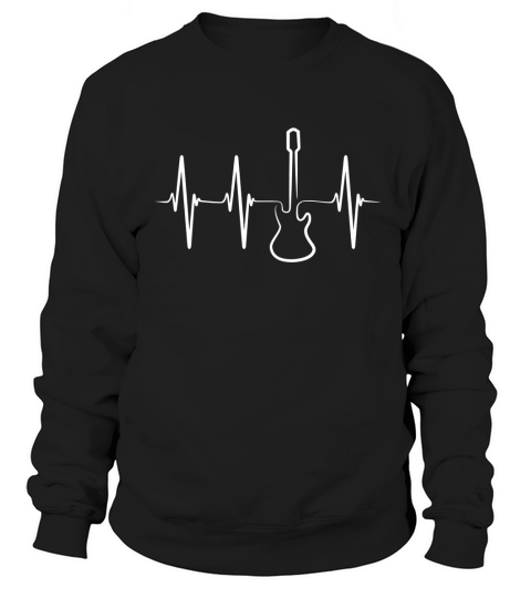 Electric Guitar Heartbeat Shirt for guitar lovers Sweatshirt Unisex