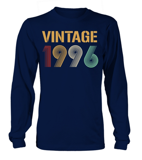 Beautiful Vintage 1996 Birthday Design Men's Long Sleeve