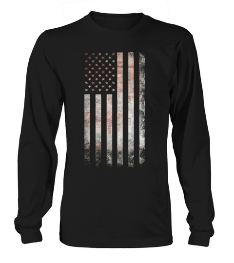 Vintage USA Flag Women's Long Sleeve