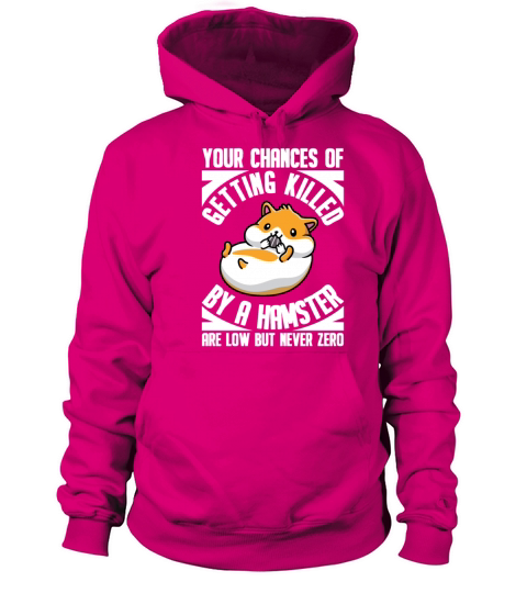 Killed By A Hamster Are Low But Never Zero Rodent Women's Hoodie