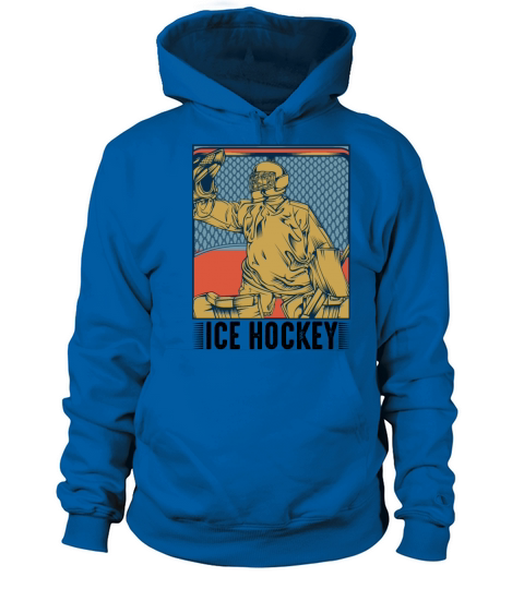 Retro Style Vintage Hockey Goalie Hockey Fan Gift Women's Hoodie