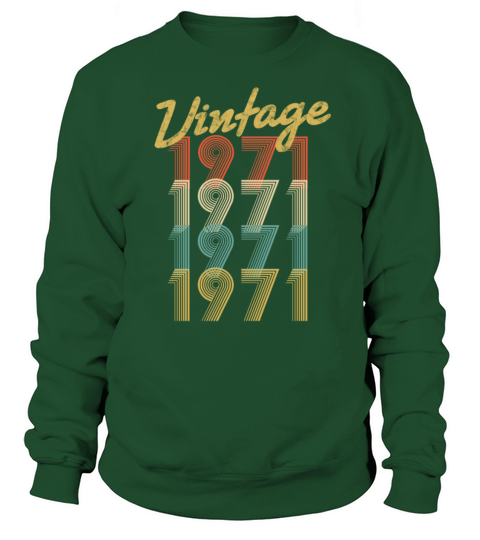 vintage retro since 1971 birthday gift Women's Sweatshirt