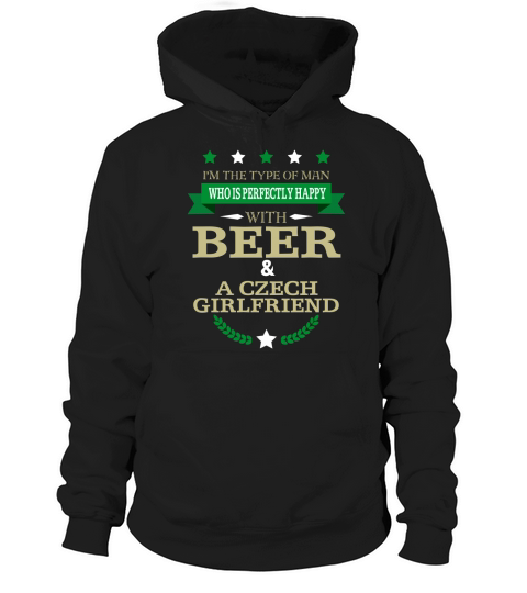 Mens Beer and Czech Girlfriend Funny T-Shirt Hoodie Unisex
