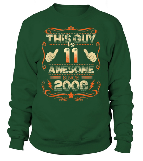 Vintage Born in 2008 11th Birthday Gifts 11 This G Women's Sweatshirt