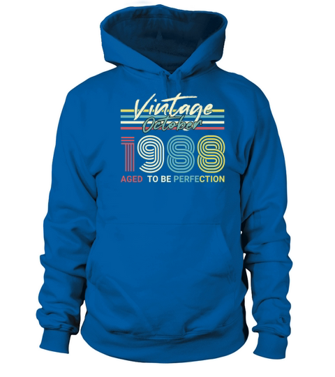 Born 1988 October Vintage Gift Idea Women's Hoodie