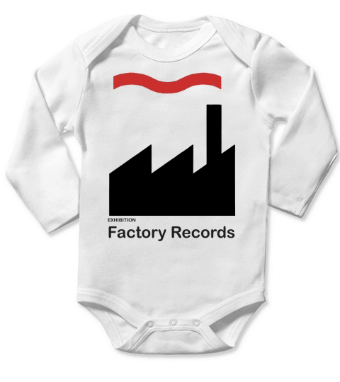 Factory Records T-Shirt Long Sleeve Baby One-Piece