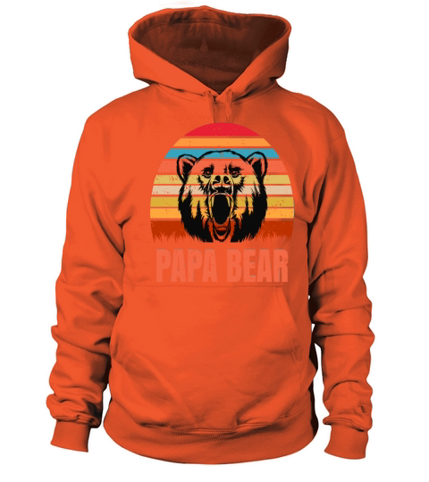 Papa Bear Retro Vintage Women's Hoodie