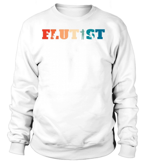 Retro Vintage Marching Band Flute Women's Sweatshirt