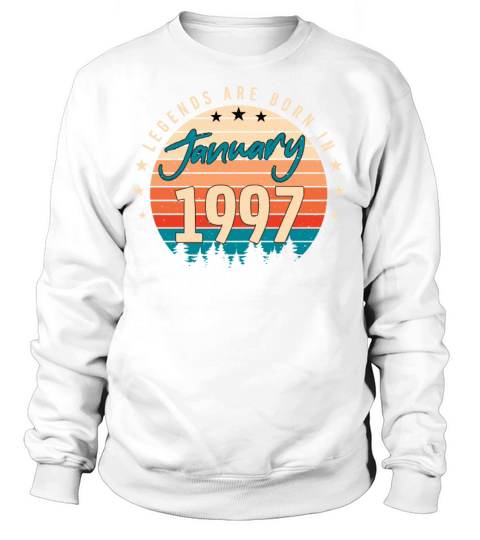 1997 In January Vintage Legend Women's Sweatshirt