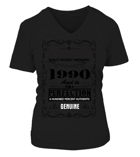 Premium Vintage 1990 Aged To Perfection Women's V-Neck T-shirt
