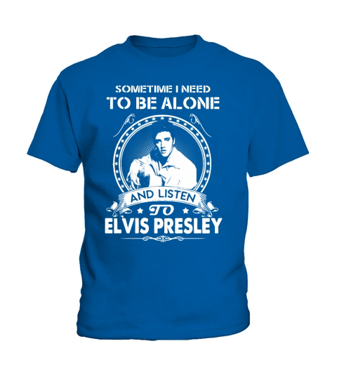 Elvis Presley AloneListen Kids T-Shirt