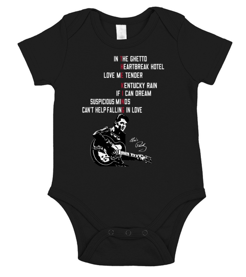 Elvis Presley The King Short Sleeve Baby One-Piece