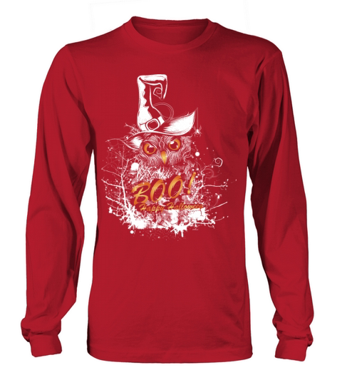 Halloween owl with witch hat Women's Long Sleeve