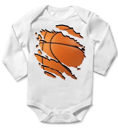 Basketball Long Sleeve Baby One-Piece