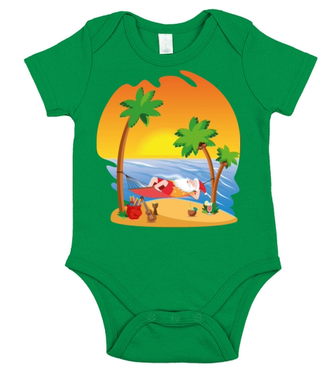 Mele Kalikimaka tropical christmas hawaii Short Sleeve Baby One-Piece