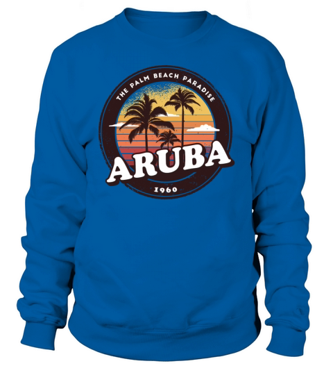 Aruba Vintage Beach Design Women's Sweatshirt