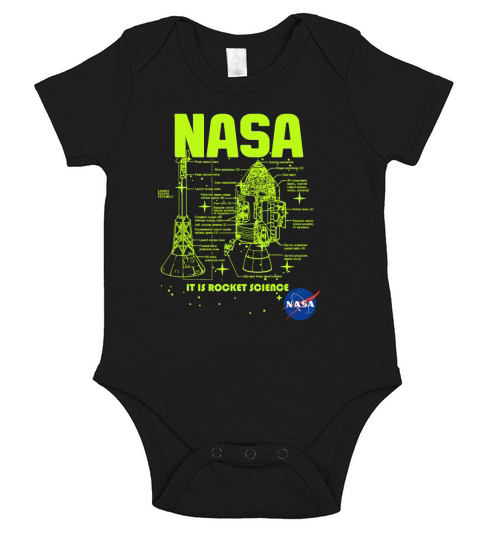 Nasa it is rocket soience Short Sleeve Baby One-Piece