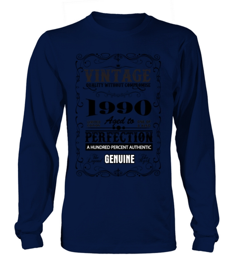 Premium Vintage 1990 Aged To Perfection Men's Long Sleeve