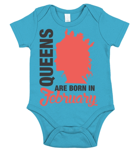 Born In February Short Sleeve Baby One-Piece