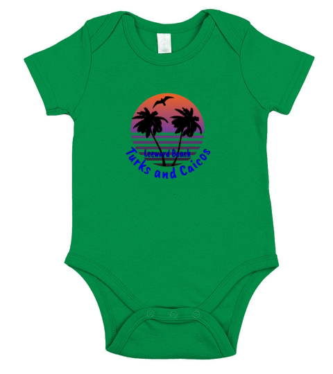 Leeward Beach Turks and Caicos Short Sleeve Baby One-Piece
