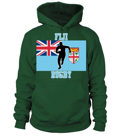 Fiji Rugby With Fijiian Flag Women's Hoodie