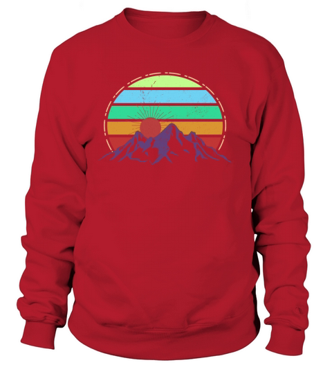 Vintage Mountains Sports Ski SnowboardNature Women's Sweatshirt