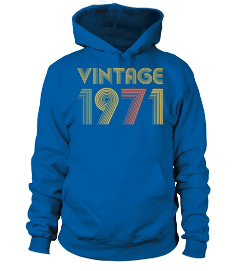 Vintage 1971 50th Birthday Gift for Dad Mom Men's Hoodie