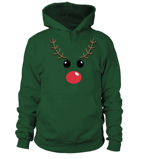 Merry Christmas Simple Rudolph The Red Nosed Reindeer Classic T Women's Hoodie