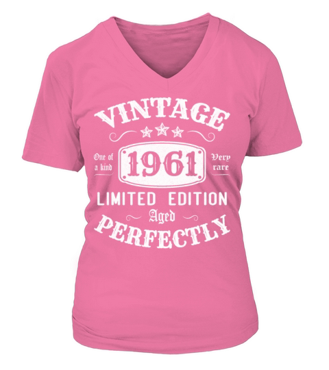 Vintage 1961 Limited Edition Aged Perfectly V-neck T-Shirt Woman