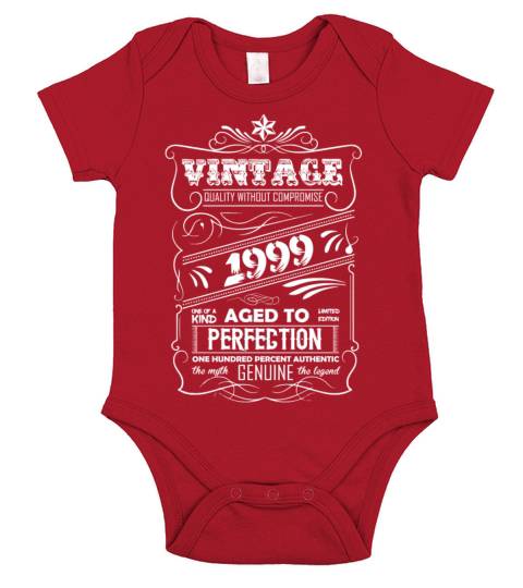Vintage Aged To Perfection 1999 Short Sleeve Baby One-Piece
