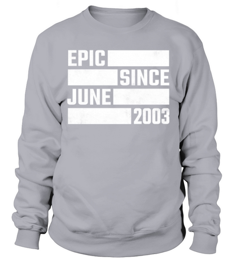 18th Birthday June Gift Vintage 2003 18 Years Men's Sweatshirt