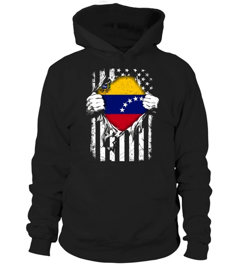 Super Venezuela Hearts American Flag Venezuelan TShirt Hoodie Unisex