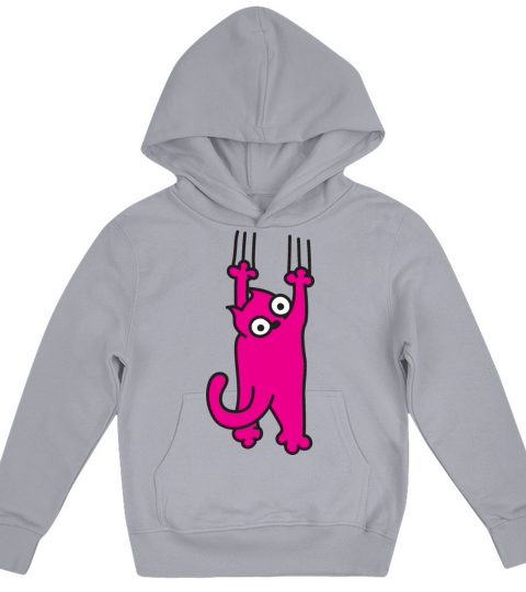 Scratching Cat Kids Hoodie