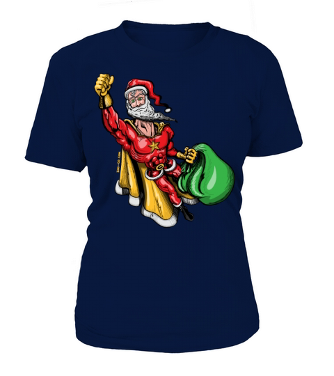 Merry Christmas Super Santa Claus Women's T-Shirt
