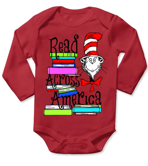 Read Across America Day Dr. Seuss Long Sleeve Baby One-Piece