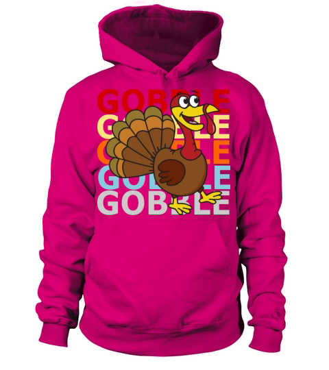 Retro Vintage Style Thanksgiving Turkey Gobbler Women's Hoodie