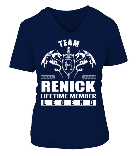Team RENICK Lifetime Member Legend Name TShirts V-neck T-Shirt Woman