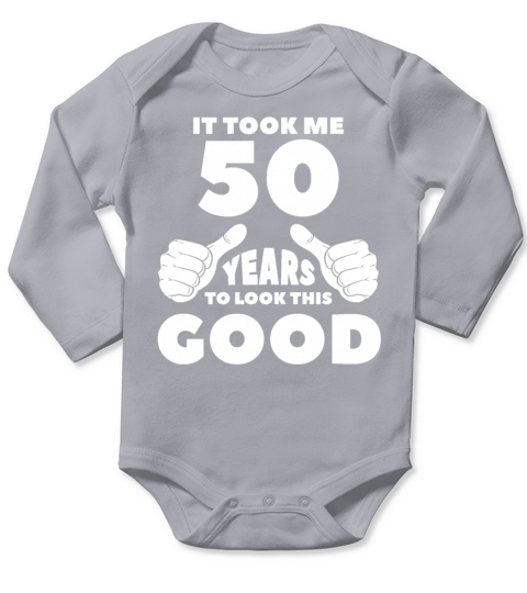 50th Birthday Gift Long Sleeve Baby One-Piece