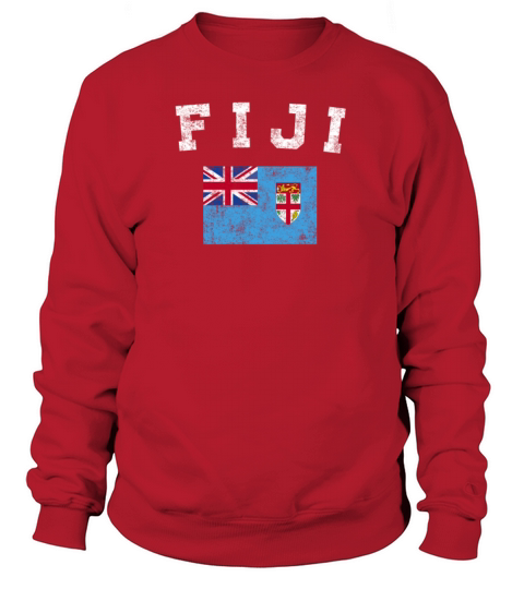 Fijian Flag Shirt - Vintage Fiji T-Shirt Women's Sweatshirt