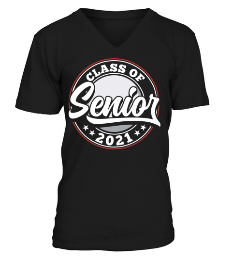 Class Of 2021 Senior Funny Graduation Golfer Gift V-Neck T-shirt