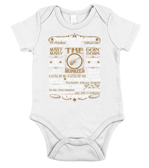 Limited Editon Must have shirt for The Monkees Fans Short Sleeve Baby One-Piece