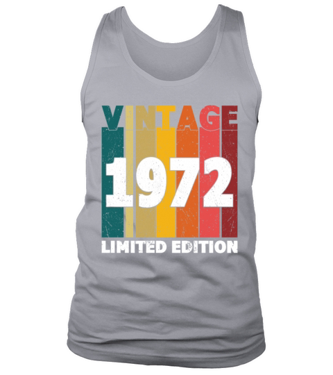 50th Birthday Vintage 1972 Limited Edition Men's Tank Top