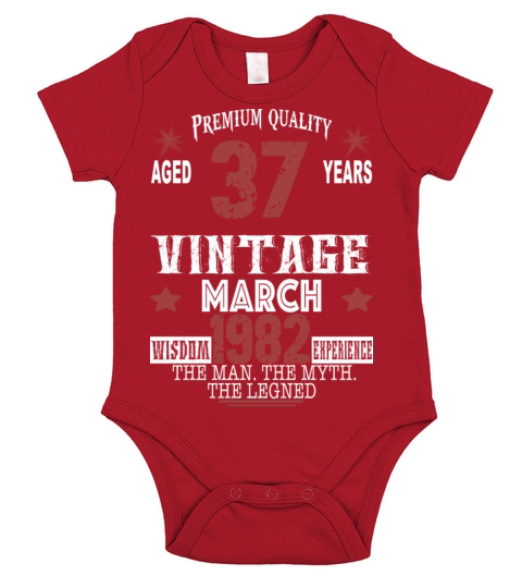 are born in march 1982 Short Sleeve Baby One-Piece